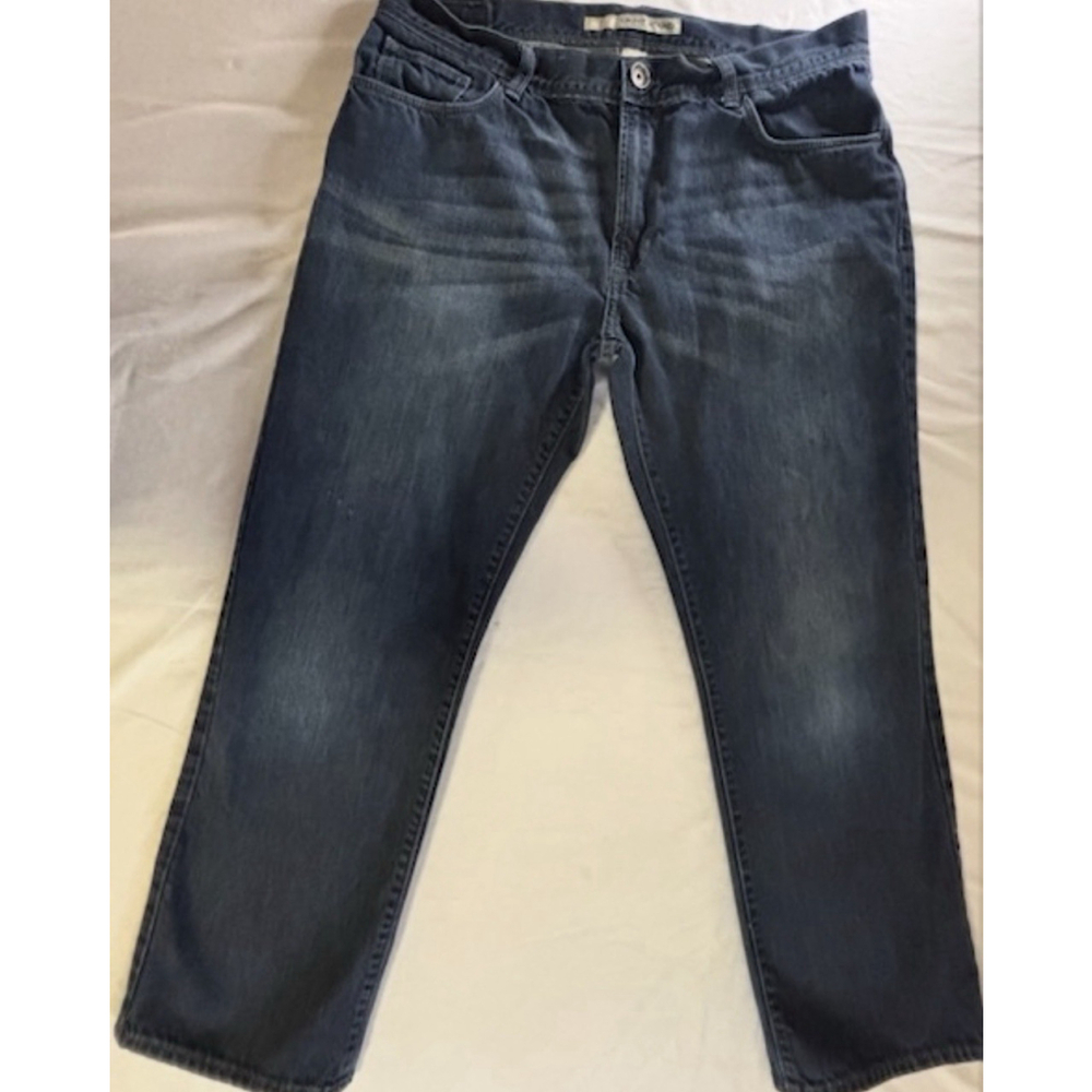 DKNY Men's Jeans Duane Blue Dark‎ Wash 38x30 Stretch Fabric Straight Fit Durable